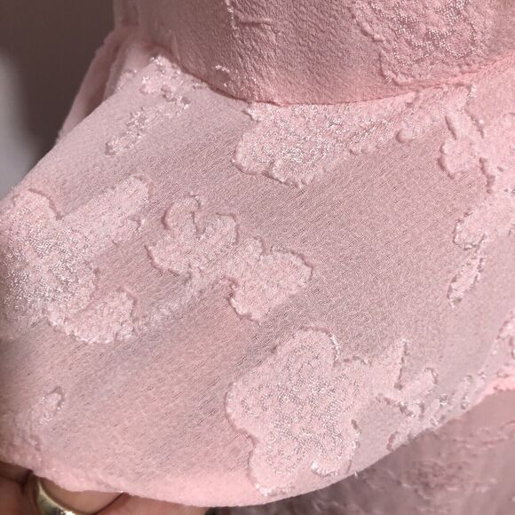 Wild Fable Dress Women's Large Pink Pastel Ruffle Textured Midi Slip Y2K New - Picture 14 of 16